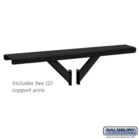Salsbury 4885BLK Spreader - 5 Wide With 2 Supporting Arms For Rural Mailboxes & Townhouse Mailboxes; Black